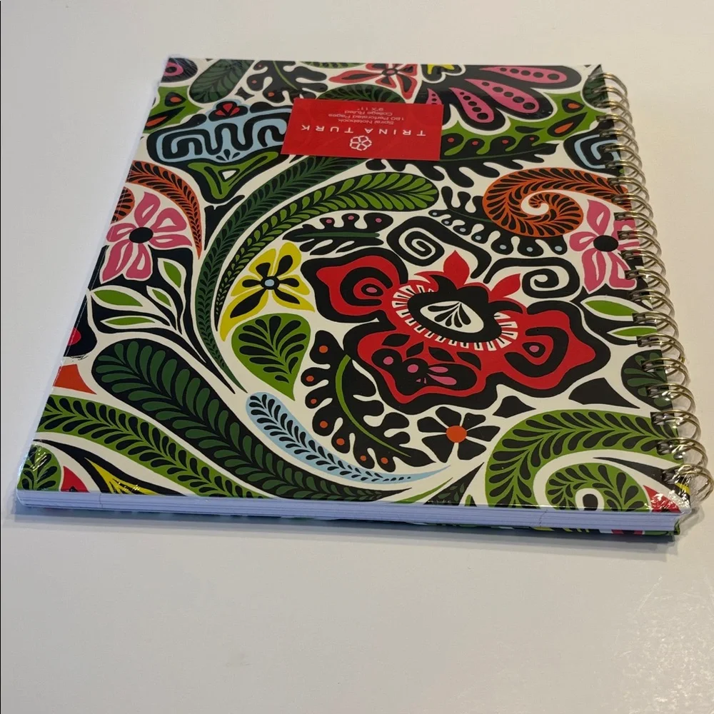 Trina Turk Hard Cover Spiral Bound Notebook and Notepad Bundle